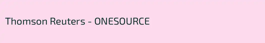Thomson Reuters - ONESOURCE